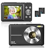 Multi-Funktionen & großes Geschenk: Die Kamera hat andere Multi-Funktionen wie Serienaufnahmen, Selbstauslöser, Webcam, Videoanrufe, Gesichtserkennung, LED-Fülllicht und verschiedene Fotomodi (Schwarz-Weiß, Negativ, etc.), so dass Kinder Menschen und Dinge aus ihrer eigenen Perspektive aufnehmen können Wir empfehlen es jedem, der daran interessiert ist, seinen Kindern oder Jugendlichen eine Kamera zu schenken, entweder für eine Reise oder als Geburtstags-/Abschlussgeschenk, Weihnachtsgeschenk!