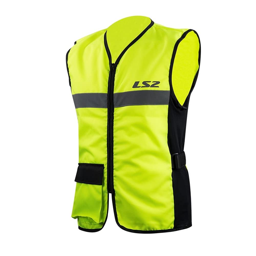 LS2 820642VES54M Chaleco Reflectante, Amarillo, M