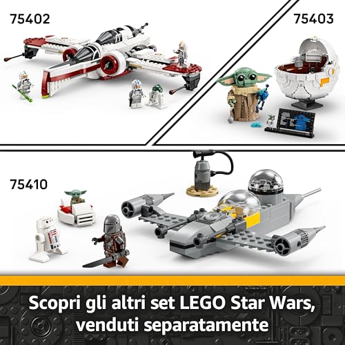 Star Wars 75401 Jedi Interceptor di Ahsoka con Minifigure di Anakin Skywalker con Spade Laser e Droide R7-A7, Starfighter Giocattolo per Bambini e Bambine da 8 Anni Fan di Le Guerre dei Cloni - Lego - Immagine 8
