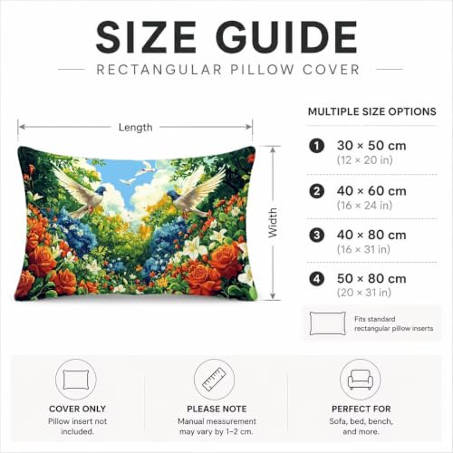 Housse de coussin extérieur 50x80cm pour balcon et terrasse - 8
