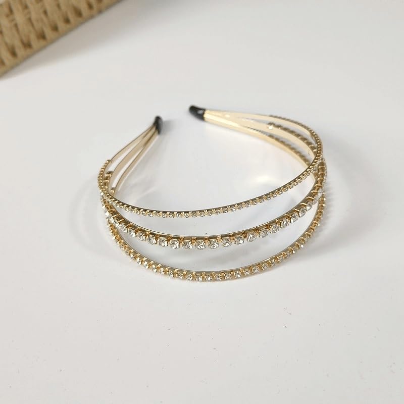 Retro Rhinestone Metal Headband Premium Feel Affordable Luxury Fashion Europe And America Versatile image 3
