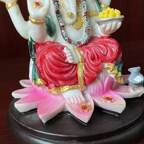 Statue Ganpati en résine sculptée, idole de collection