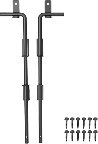 SKYSEN Pernos de caña de 24 pulgadas para puertas, barra de caída de puerta, tapón de puerta, diámetro del pasador de caída ultra de 1932 pulgadas,