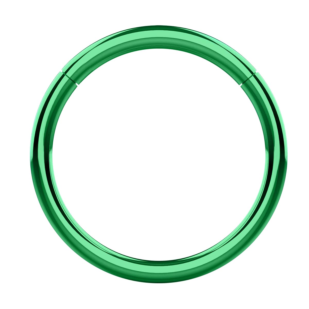 Green Anodised Grade 23 Solid Titanium 14 Gauge Segment Rings Body Jewelry