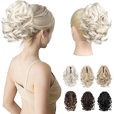 REECHO 9" Curly Ponytail Extension - Platinum Blonde Cover