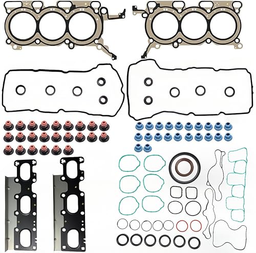 Image of Cylinder Head Gasket Set HGS4213 Compatible with Ford Explorer Edge Flex Taurus Police Interceptor Sedan 3.5L V6 DOHC 24V 3496cc 213cid VIN 8 VIN C