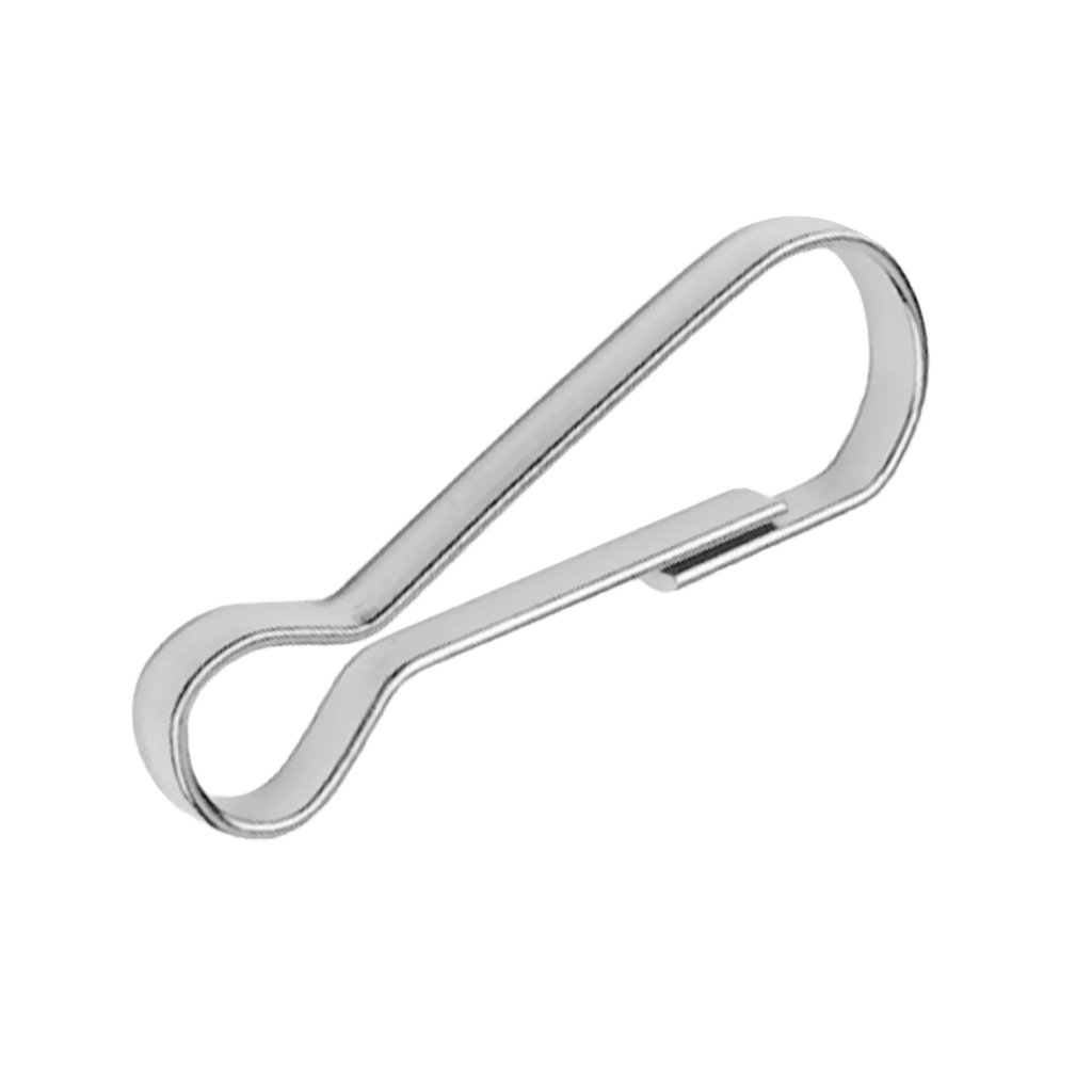RNXRZANK 100pcs Outdoor Buckles Snap Hook for Camping and Hiking, Silver, 16mm