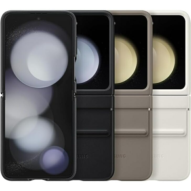 Amazon.co.jp: Galaxy Z Flip5 5G ケース 純正 Flap Eco-Leather Case