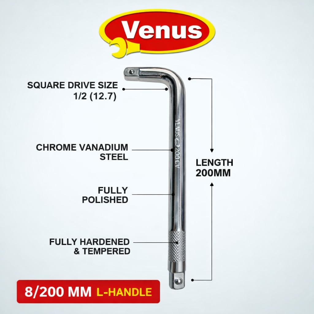 L- Handle For Socket l Brand venus l Chrome Vanadium Steel l