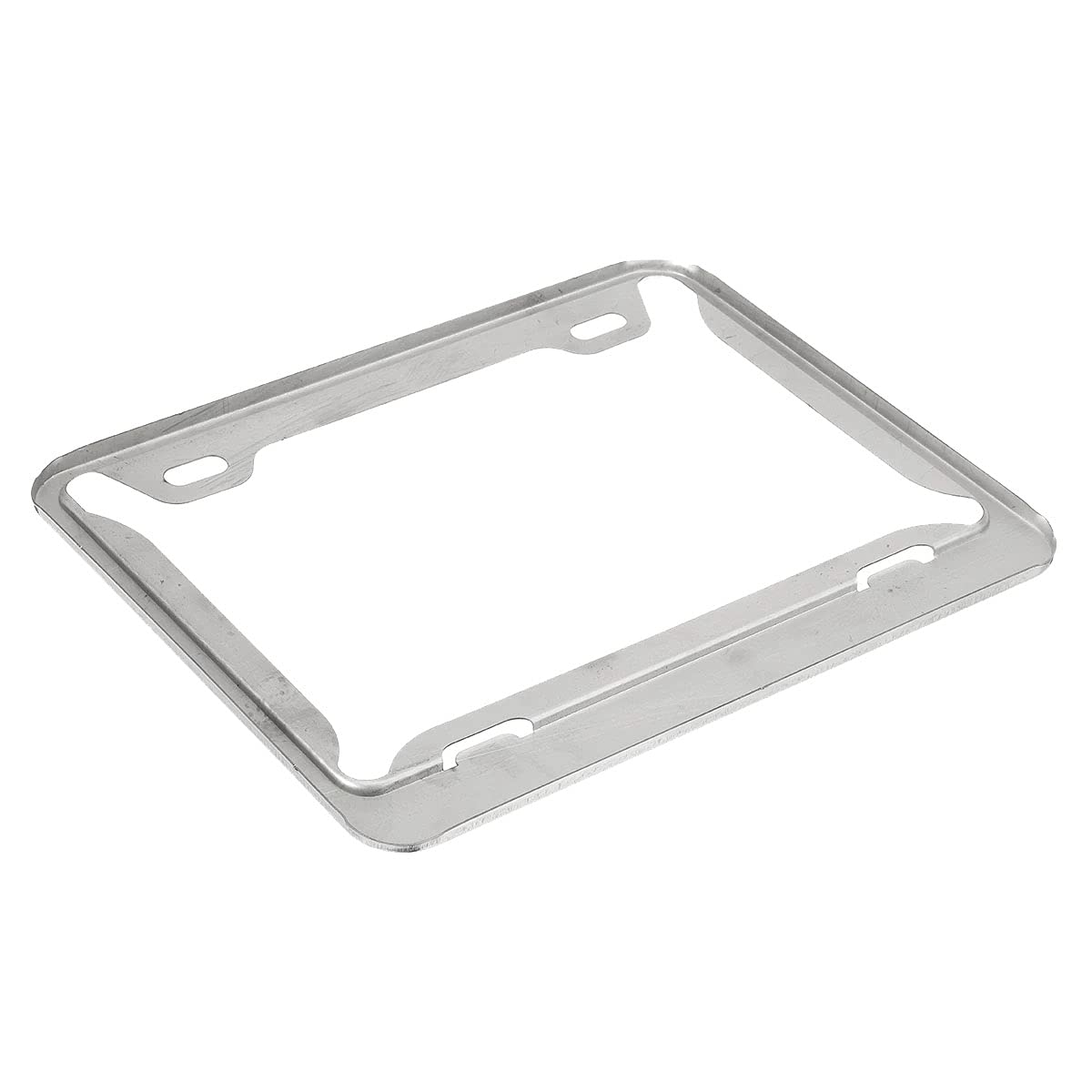 Cadre Plaque Immatriculation Moto Espagne - Acier Inoxydable Argenté - 22,5x16,5 Cm - Protection Universelle