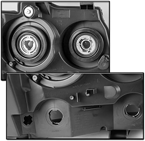 Replacement Headlights Headlamps Black/Smoke For 2007-2013 Chevy Avalanche / 2007-2014 Suburban Tahoe