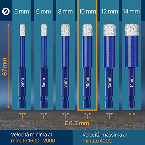 WERKSTEIN Punta per piastrelle 10 mm estremamente