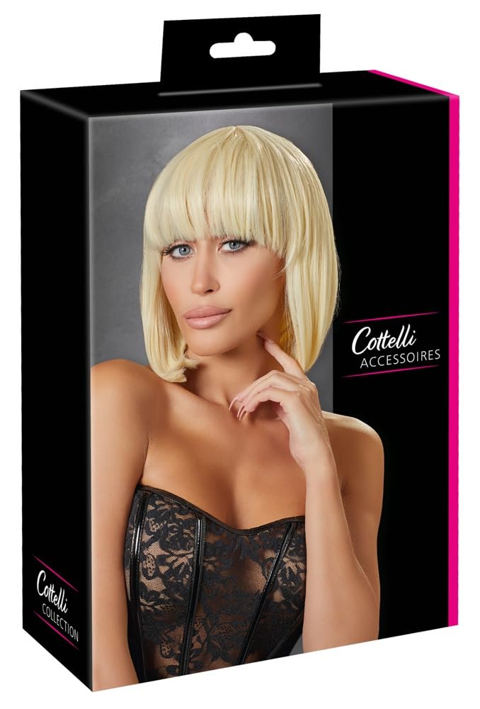Cottelli Unisex Blonde Bob Wig - One Size