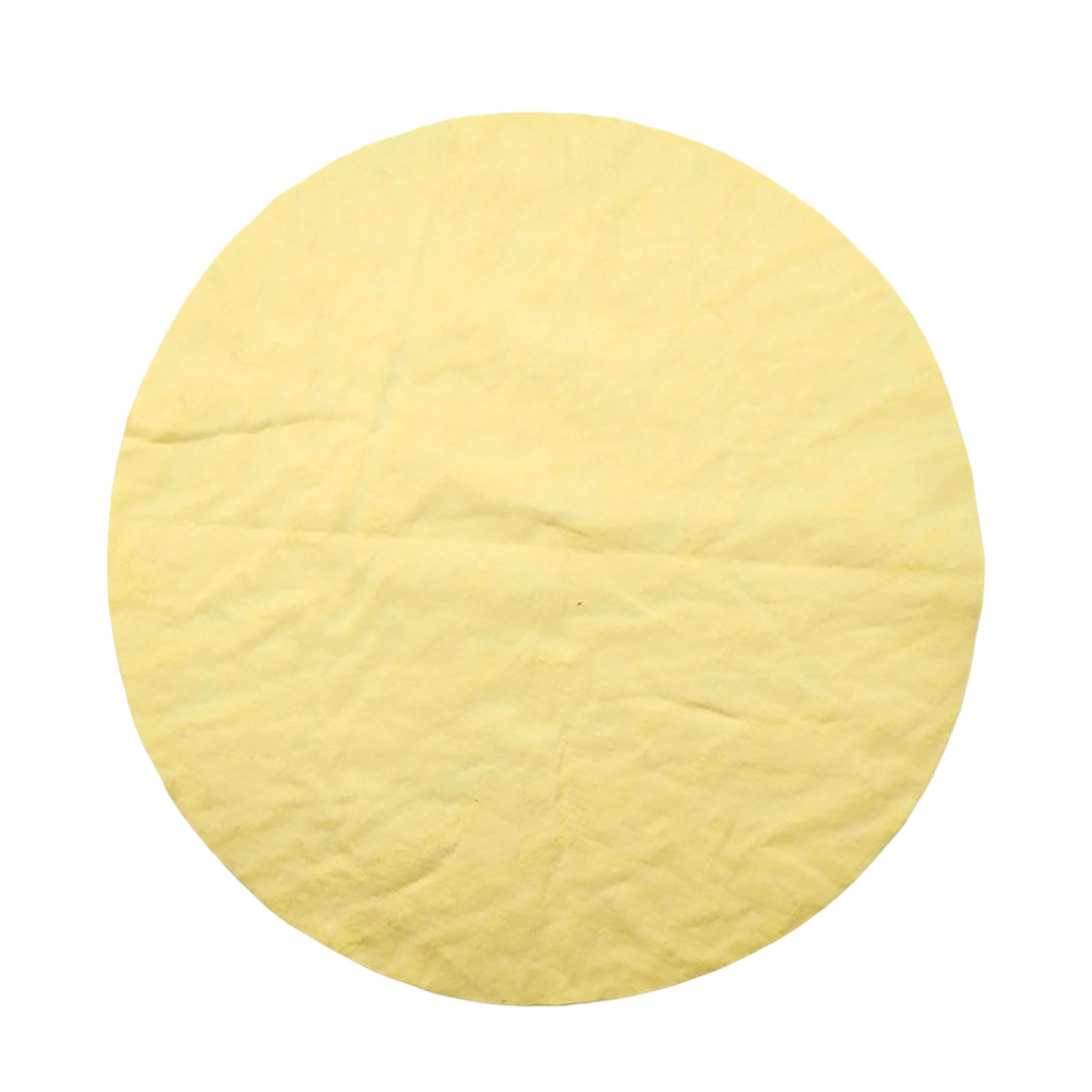 Thoanby Yellow Pottery Wheel Cloth,Pottery Wheel Bat Cloth Clay Throwing Cloth Slip Resistant Pottery Wheel Cloth Pottery Ceramic Crafting Cloth Mat