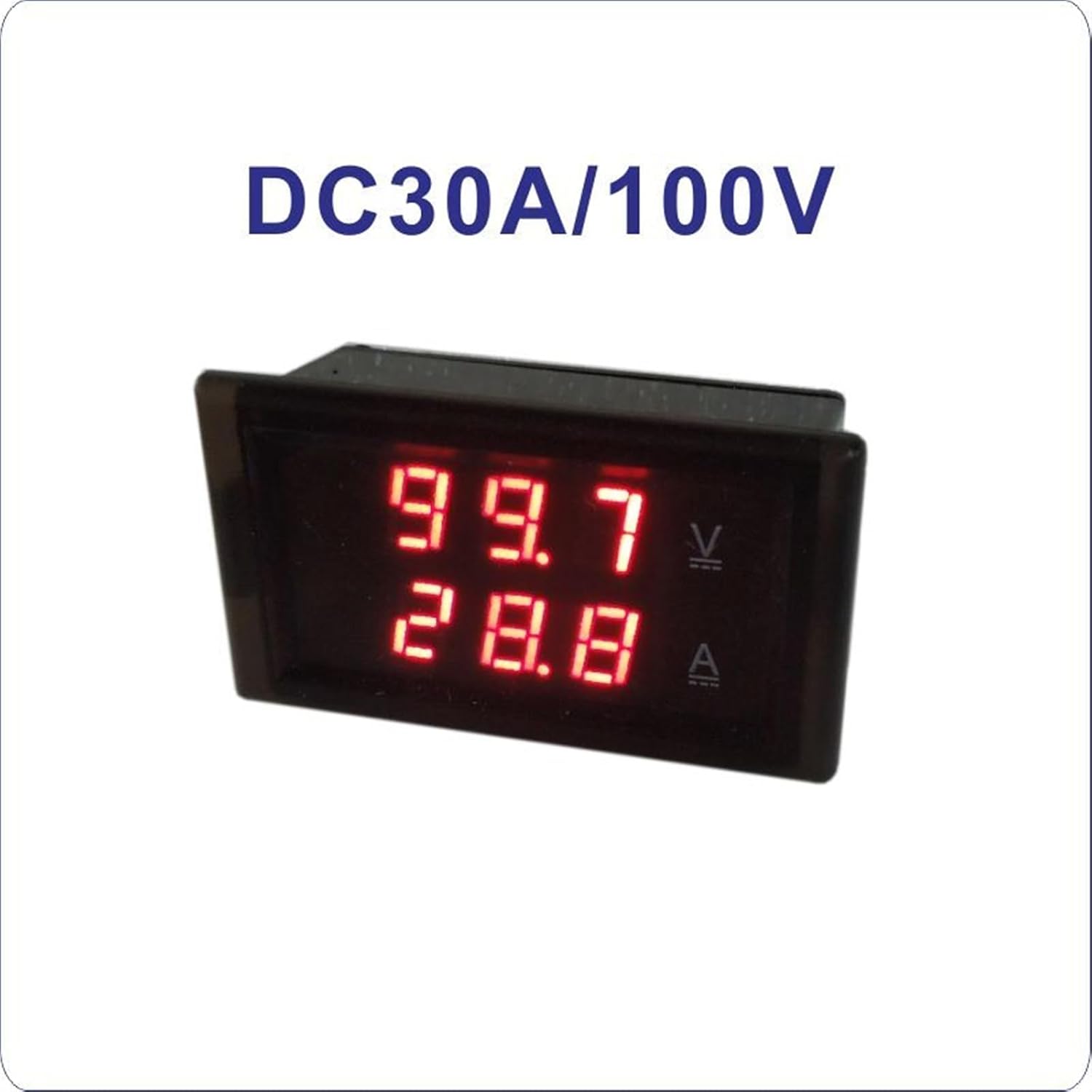 DC 100V 100A Voltmeter Ammeter Voltage Current Meter LED Digital Dual Meter DC 10A 20A 50A Volt Amp Panel Meter Volt Tester(DC20A)