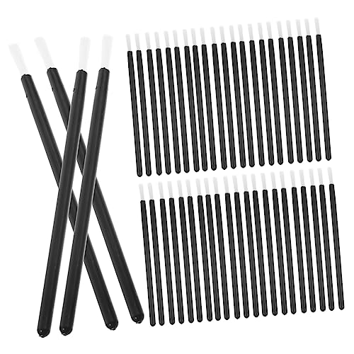 Healeved 100個 使い捨てリップブラシ ネイルブラシ 多機能メイクアップツール 実用的な アイライナーアプリケーター リップグロス適用に