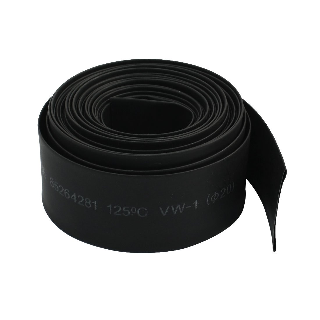 sourcing map Black 20mm Dia. Heat Shrink Tubing Tube Sleeving Wrap Wire 5M 16.5Ft