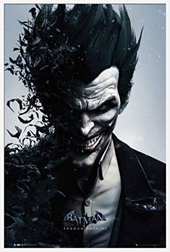 Empire Merchandising GmbH Poster avec Cadre Motif Batman Arkham Origins Joker Cadre en Plastique Blanc
