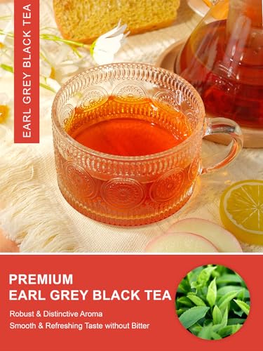 Image of TeeLux Earl Grey Tea Bags, Premium Black Tea Blended with Natural Bergamot Flavor, Refreshing & Mellow Taste, Enjoy Hot or Iced, 100 Count