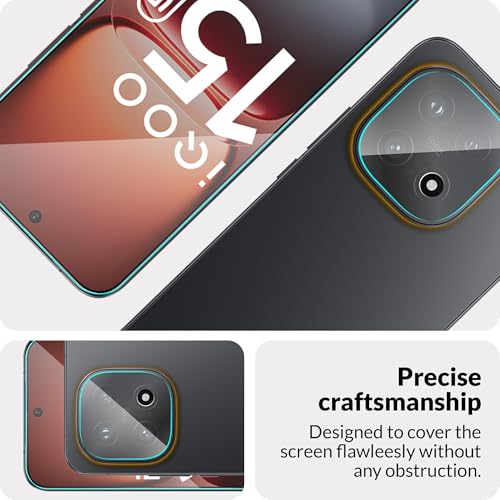 Image of ArmourPro Tempered Glass and Clear Camera Lens Protector for iQOO 15, Edge to Edge Screen Guard, Anti-Bubble, Scratch Resistant, Anti-Fingerprint, Installation Kit | Clear