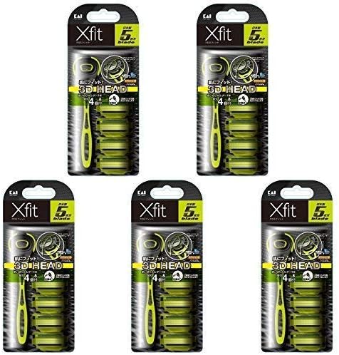 Amazon Co Jp まとめ買い Xfit クロスフィット 5枚刃カミソリ 4p スリムパック 5セット ビューティー
