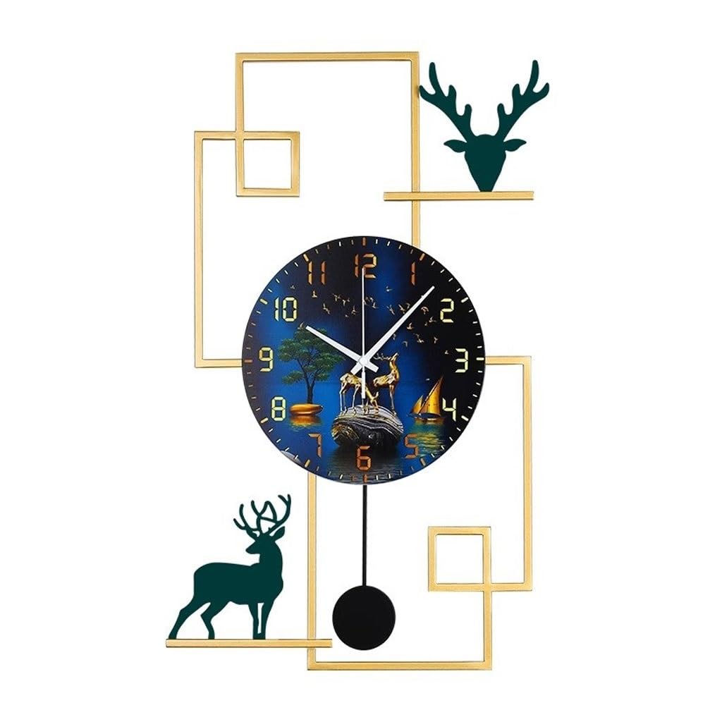 GFHTRELY Wall Clock Modern Clock Wall Clock Atmospheric Art Decoration Wall Hanging Watch Light Luxury Home Personality Creative Clock Clock