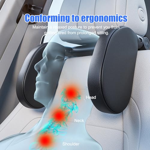 Almohada para cuello ergonómica ajustable para auto miniatura 4