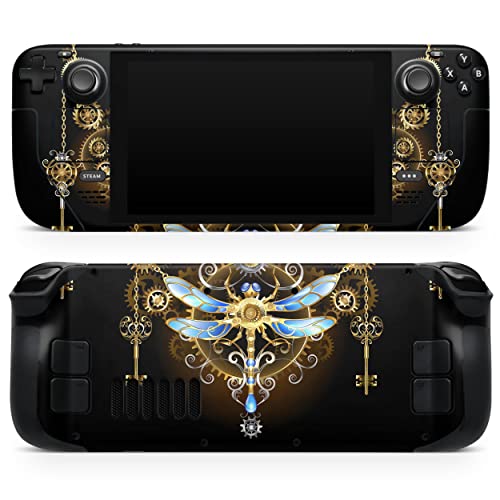 Design Skinz - Compatible with Steam Deck - Skin Decal Protective Scratch-Resistant Removable Vinyl Wrap Cover - Dragonfly Ornament