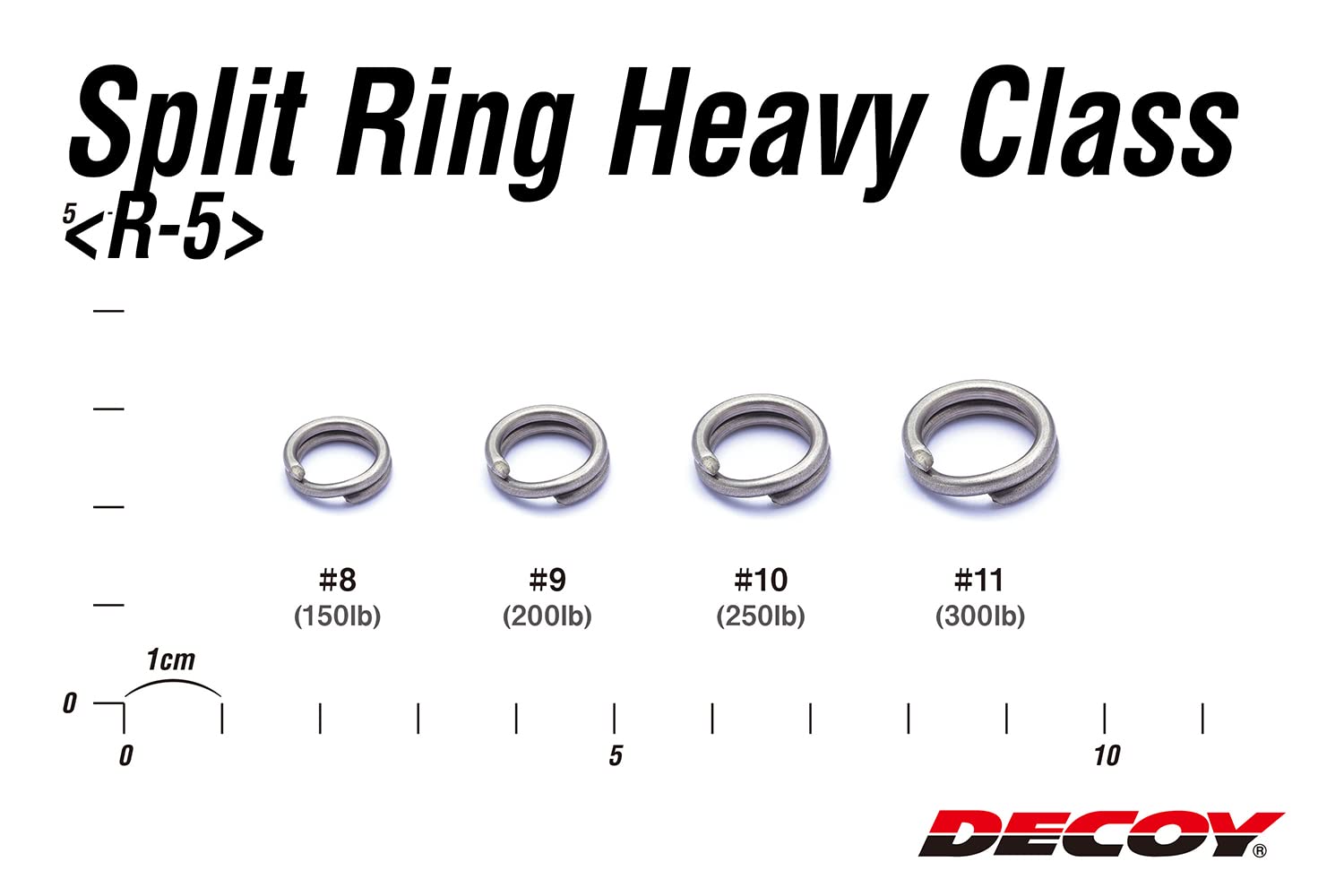 Decoy R-5 Split Rings Heavy Class Size 10 (1306)