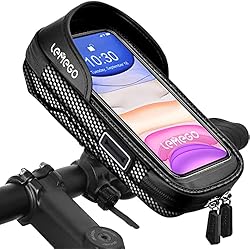 Soporte Móvil Bici Impermeable LEMEGO Bolsa Bicicleta Manillar para Ciclista Ciclismo, Bolso de Bici Impermeables Soporte Móvil Teléfono para Teléfonos Móviles de Menos de 7 Pulgadas