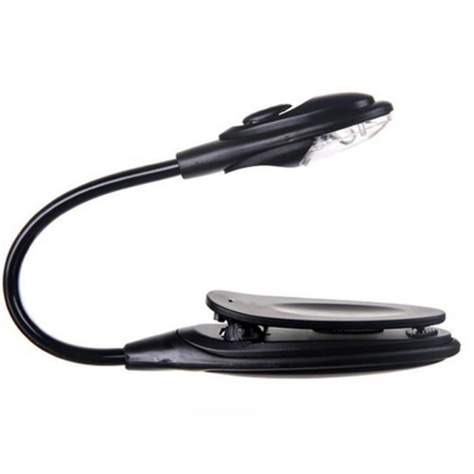 CEnNA Book Lights Reading Clip Light on Book Black Battery Chargeable Flexible Led Eye Protection Reading Night Lights Mini Portable Student Lamp