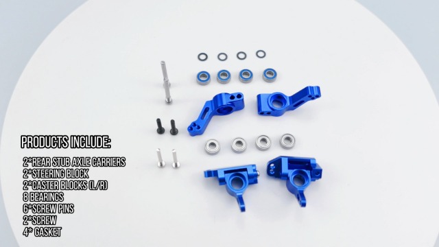 Amazon.com: Front Caster Block & Steering Blocks & Rear Stub Axle