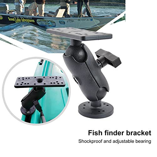 Image of OUKENS Boating Fish Finder Mount, 360 Degree Ruotare Electronic Mount Electronic Fish Finder Mount GPS Plate Rotating