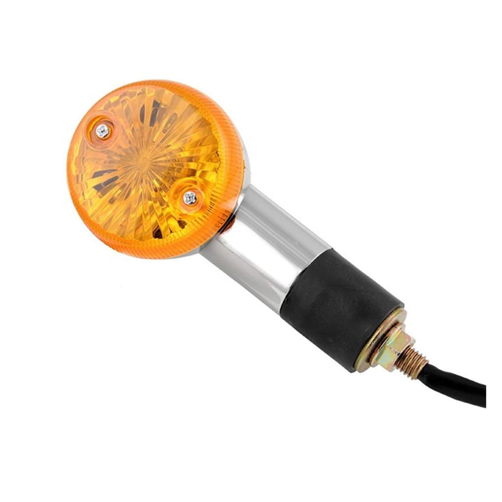 2 pezzi di svolta anteriore posteriore per moto bullet per indicatori luminosi segnalazione lampeggianti ambra Indicatori di direzione per moto