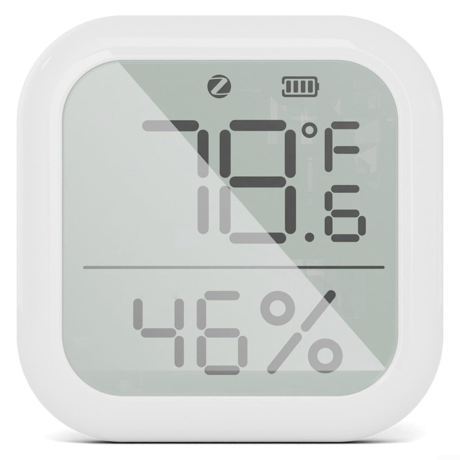 Monitor temperatury i wilgotności Cyfrowy termometr pokojowy Higrometr wewnętrzny, kwadratowy Mini Inteligentny miernik temperatury i wilgotności Kontrola aplikacji dla powietrza w biurze domowym, zwi