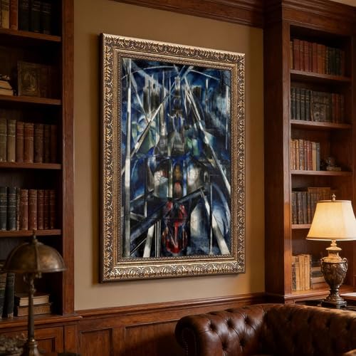 Pont de Brooklyn Joseph Stella affiche moderne cadre inclus
