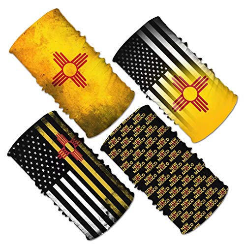 Image of 4Pcs Magic Headwear Neck Gaiter Tube Scarf Headbands Bandana Balaclava for Outdoor Running Cycling Skating Work Out