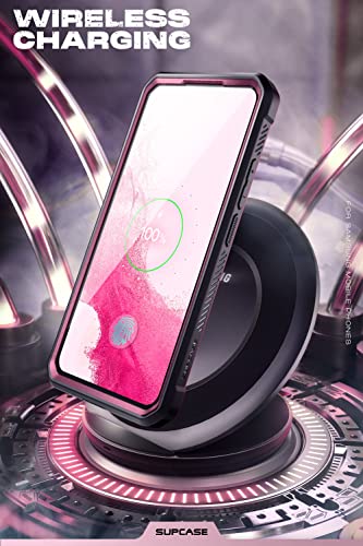 Image of SUPCASE Unicorn Beetle Pro Case for Samsung Galaxy S22 Ultra 5G (2022 Release), [Extra Front Frame] Full-Body Dual Layer Rugged Belt-Clip & Kickstand Case with Built-in Screen Protector (Wine)