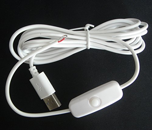 USB ケーブル スイッチ付 / 5V ファン/扇風機/LEDライト/DC電源用(1本入)