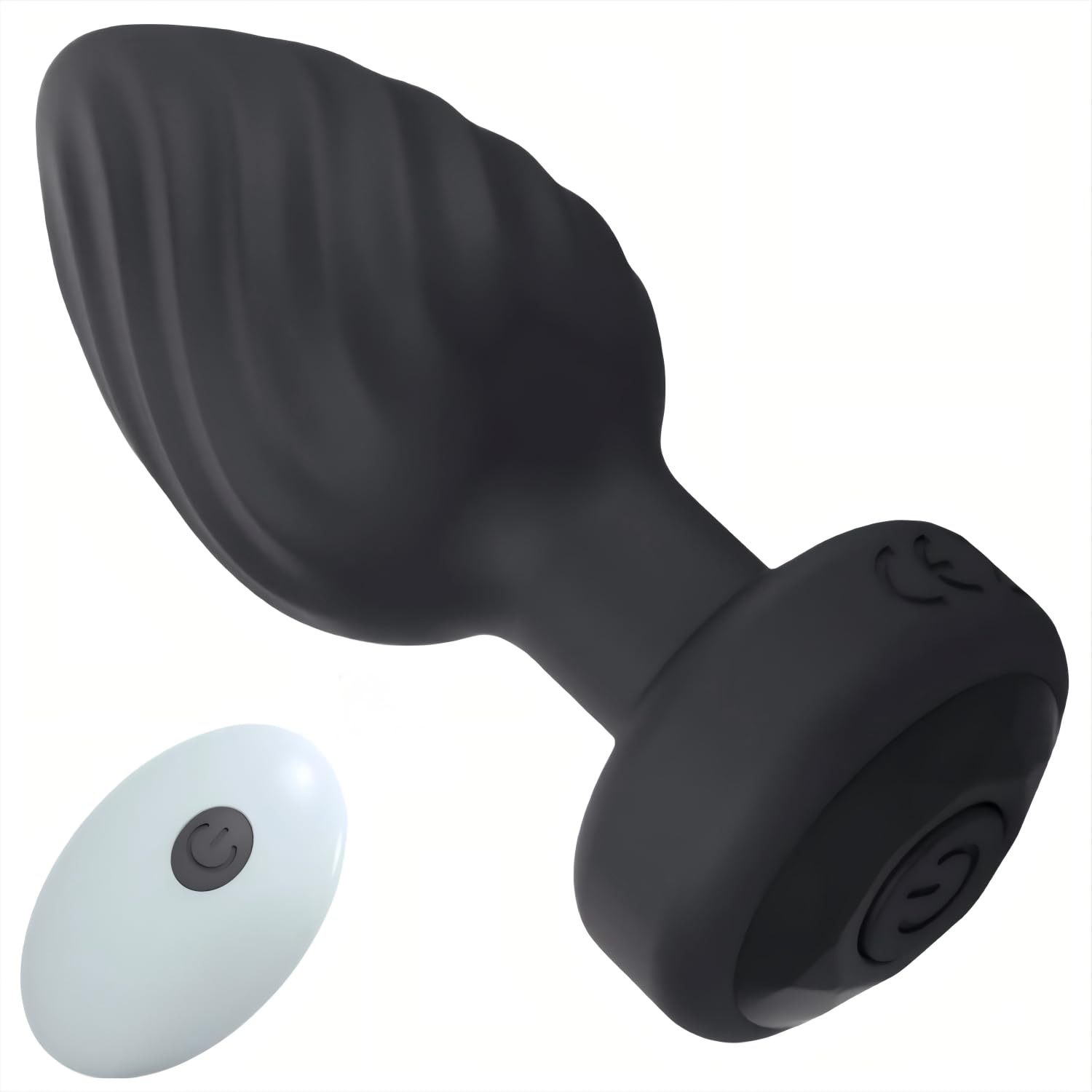 Anal Plug Vibrator Sex Toys Silicone Anal Trainer 10 Frequency Mode with Remote Control Whorl Prostate Massager Rechargeable