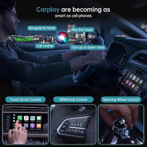 Image of TA4 Wireless CarPlay & Android Auto Adapter - Ultra-Fast Connectivity, Plug & Play CarPlay and Android Auto Wireless Adapter for Cars, Premium Aluminum Alloy Design, Durable Cable
