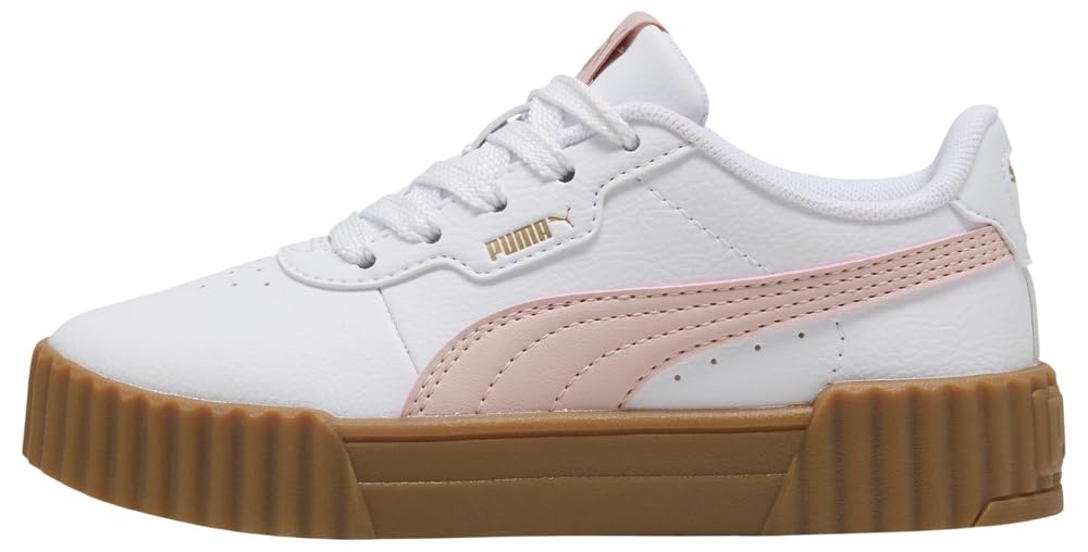PUMA Carina 3.0 PS Sneaker, White-Mauve Mist, 11.5 UK Child