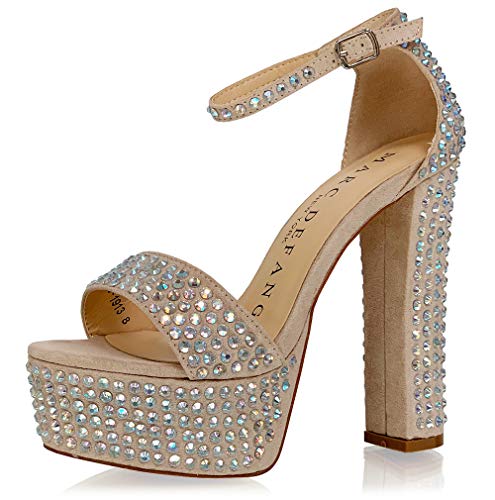 Marc Defang Carolina Cubas AB Crystal Pageant Model Runway Heels