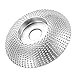 Produktbild Winkelschleifscheibe, Schleifscheibe Holz, Winkelschleifer Sanding Wheel für Carving Tools 85 mm/100mm (Gebogene Oberfläche - Silber,85mm)