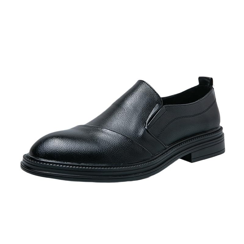 Men Oxford Dress Shoes Classic Business Party Wedding Anti-Slip Slip Resistant Rubber Sole Casual Pu Leather Wedding Breathable Slip On