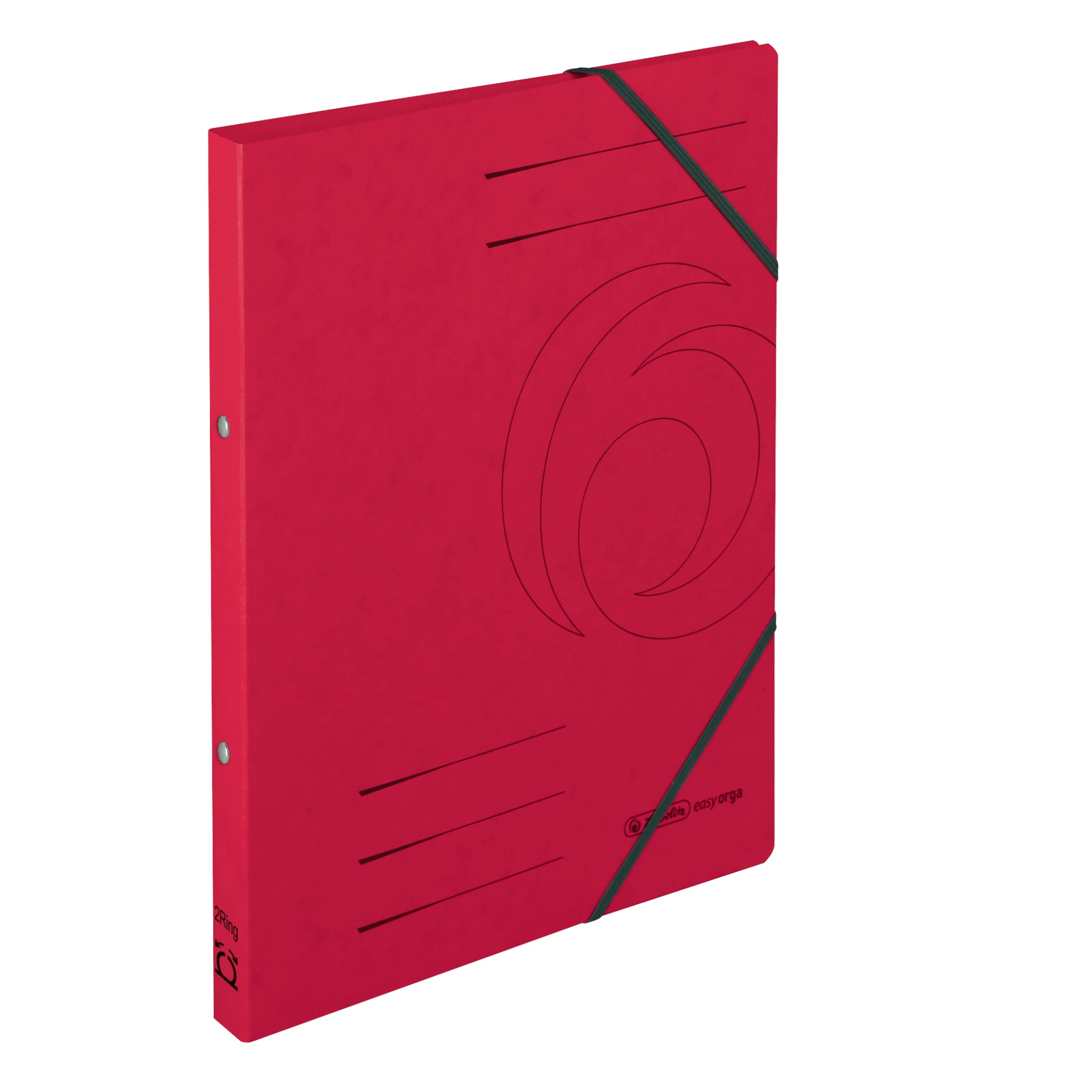 herlitz 11255460 Ringhefter "Quality", A4, rot, 2 Ring-Mechanik, Rückenbreite 25 mm, 10 Stück