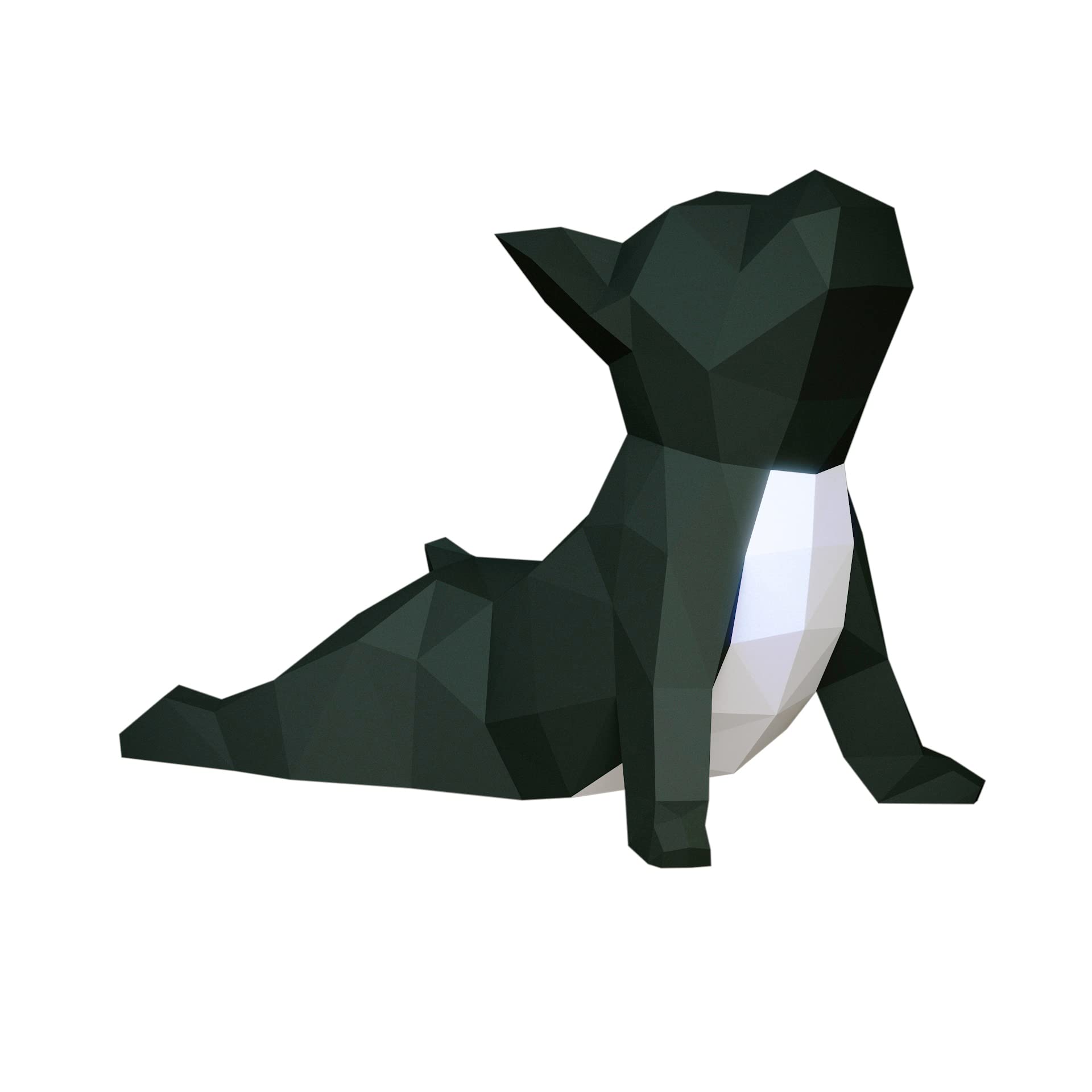 Yoga French bulldog, Yona DIY Papercraft kit, Frenchie, DIY kit, Home decor, papercraft kit, Puzzle 3D, Gift, origami，paper trophy，papercraft dog，DIY craft kit，Assembly kit