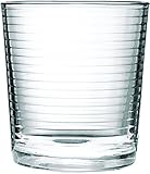 Circleware Theory Double Old Fashioned Whiskey Glasses, Set of 4, 13 oz., Clear