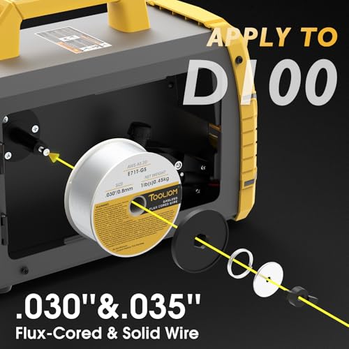 Image of TOOLIOM 160A MIG Welder 4 in 1 Gas MIG /Flux Core MIG /Stick (MMA) /Lift TIG Welding Machine 110 /220V Dual Voltage Welder IGBT DC Inverter with LCD Display