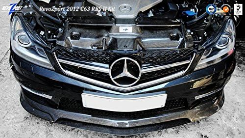 For Benz W204 C63 Revoz RBS II Style Carbon Front bumper Wing Lip Face-Lifted
